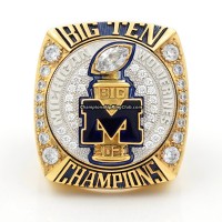 2021 Michigan Wolverines Big Ten Championship Ring(C.Z. Logo/Premium)